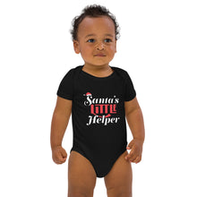 Load image into Gallery viewer, "Santa's Little Helper" - Organic cotton baby bodysuit