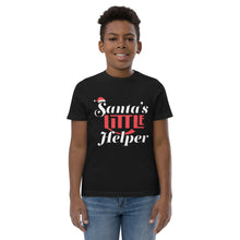 Load image into Gallery viewer, "Santa's Little Helper" - Youth jersey t-shirt